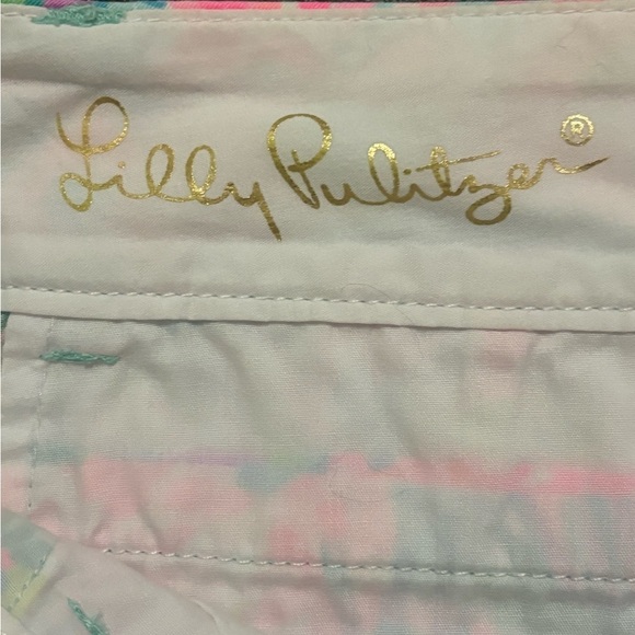 LILLY PULITZER WOMEN Sz4  CHIPPER  PRINTED  SHORT BERMUDA MULTI - Picture 5 of 13